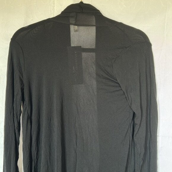 NWT VIGORELLA black mesh long draped lightweight cardigan. Size M/L - Picture 7 of 7